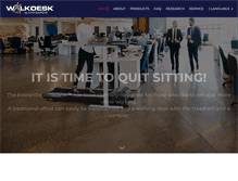 Tablet Screenshot of evowalkdesk.com